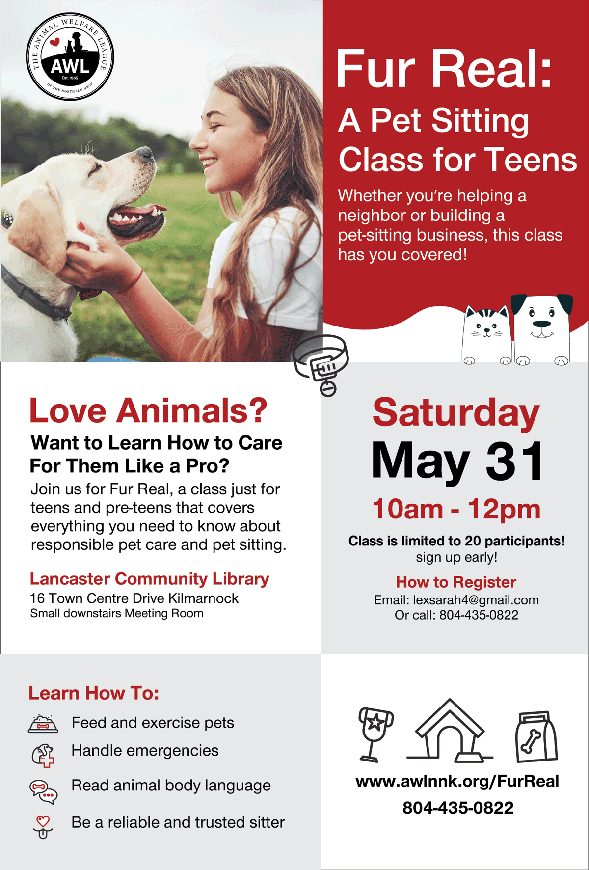 Teen Pet Sitting Class